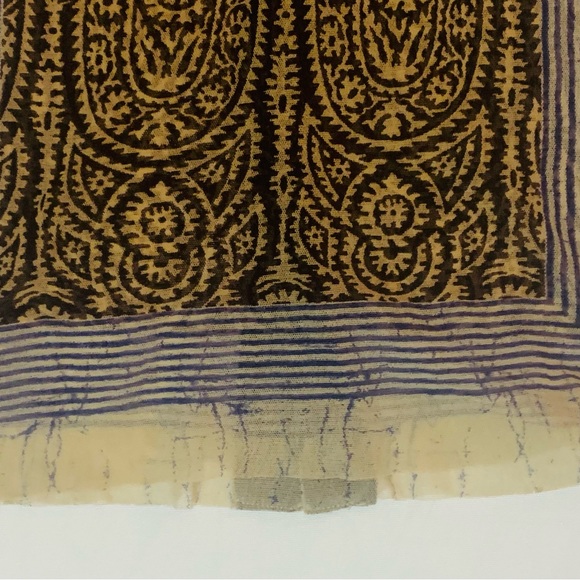 JEAN PAUL GAULTIER Le Maille Vintage Sheer Skinny Tribal Tattoo Silk Print S - Picture 8 of 8